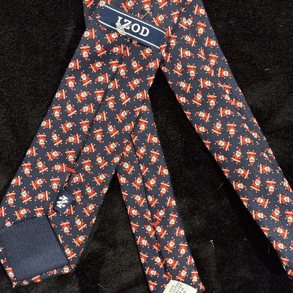 Navy Blue Patterned Men's Tie